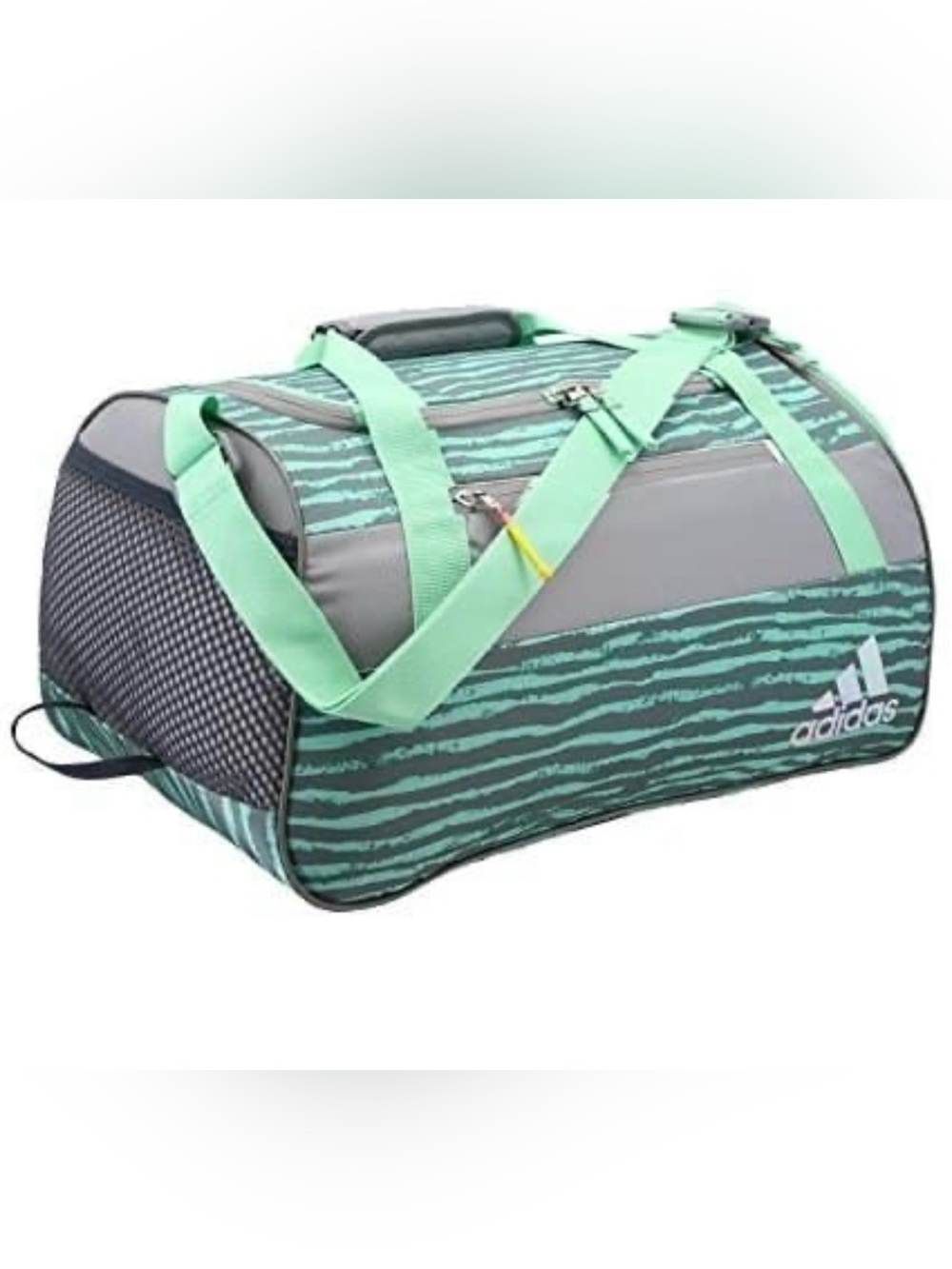 Adidas  Green / gray duffel gym bag